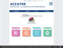 Tablet Screenshot of accatre.it